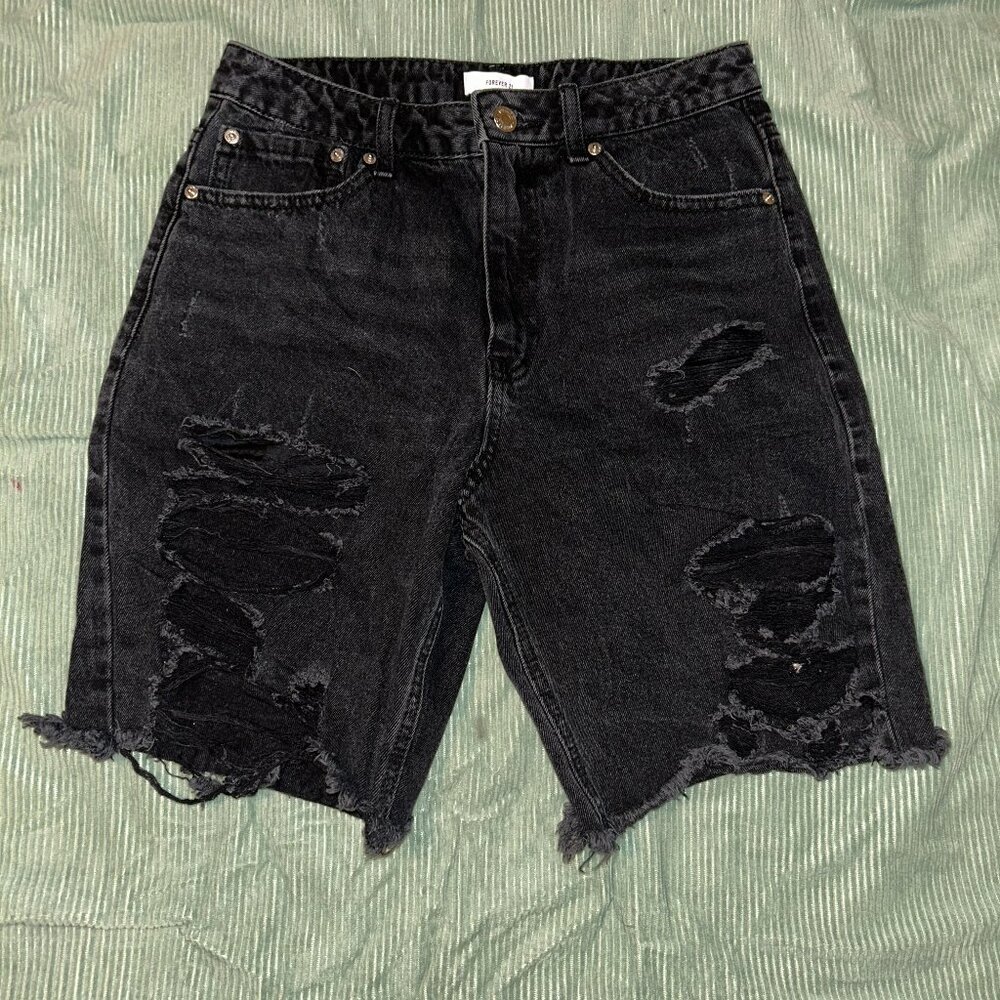 Denim shorts